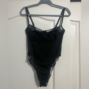 Black lace bodysuit